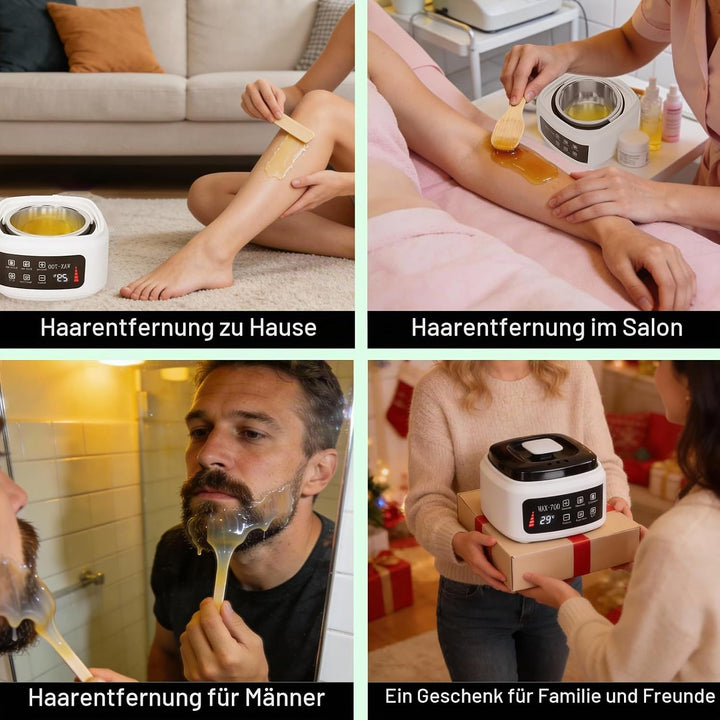 500 Ml Wachswärmer, Wachserhitzer, Automatische Temperaturregelung, Wachsschmelzmaschine, Haarentfer