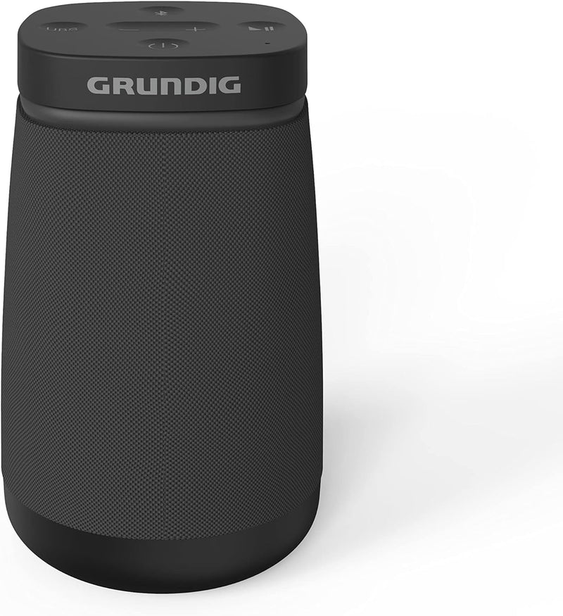 Grundig Bluetooth Lautsprecher Portable 360, Musikbox, 360°-Sound, 12 Watt RMS, bis zu 30 m Reichwei