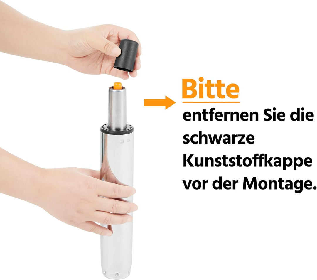 Yaheetech Bürostuhl, ergonomischer Schreibtischstuhl, Drehstuhl aus Kunstleder, höhenverstellbar Che