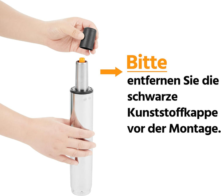 Yaheetech Bürostuhl, ergonomischer Schreibtischstuhl, Drehstuhl aus Kunstleder, höhenverstellbar Che