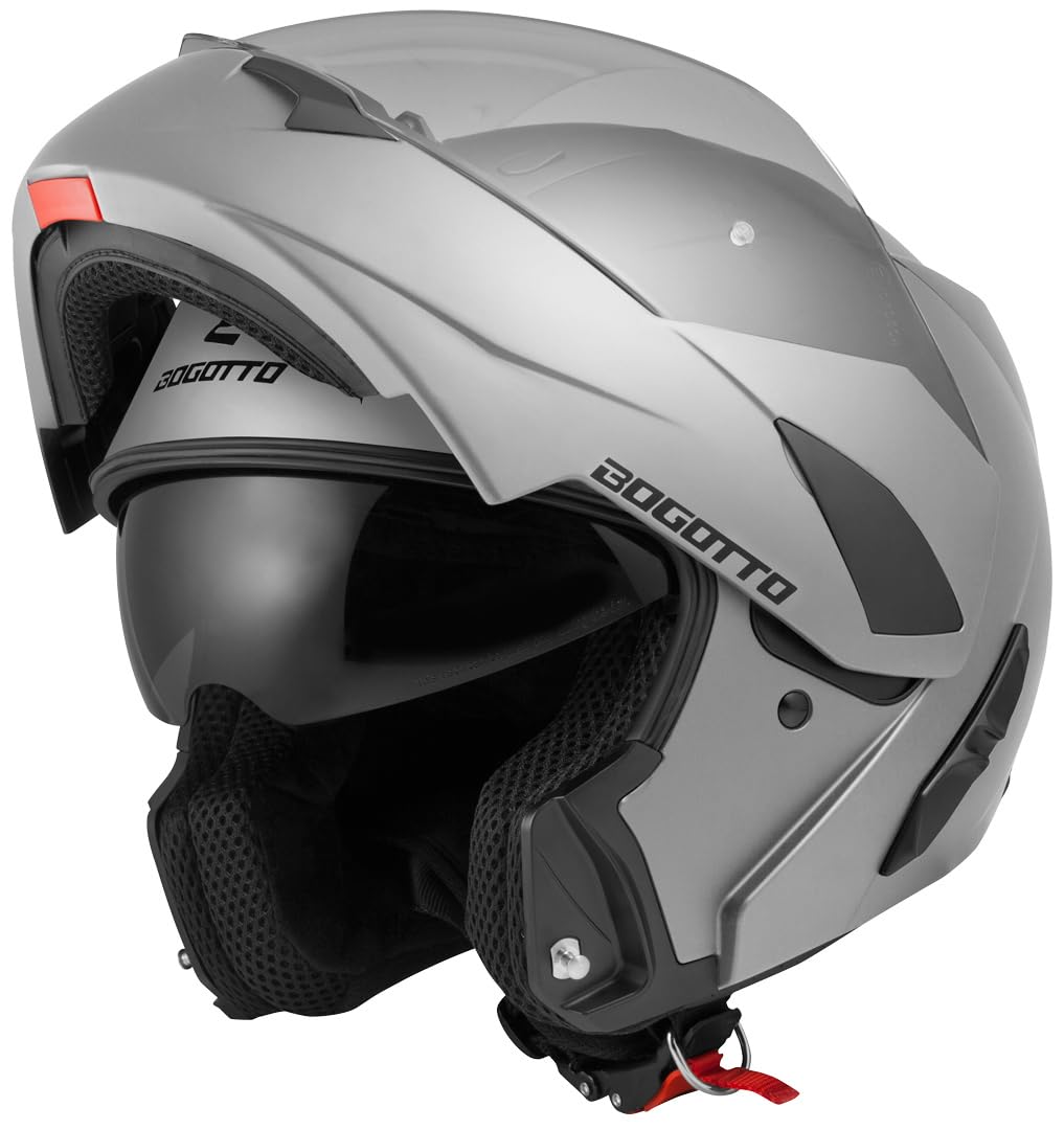 Bogotto V280 Klapphelm (Silver,XS) XS Silber, XS Silber