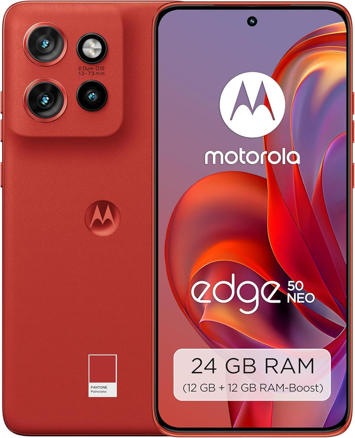 Motorola edge50 neo Smartphone (6,36"-Super-HD-Display, 50-MP-Kamera mit Moto-KI, 12/512 GB, 4310 mA