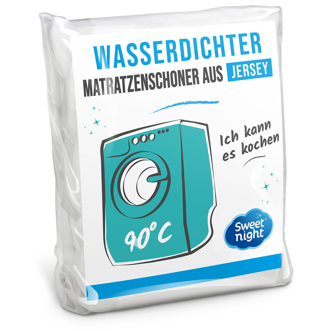 Sweetnight - Matratzenschoner 90x190 cm | wasserdichte und mikroatmungsaktive Matratzenauflage | San