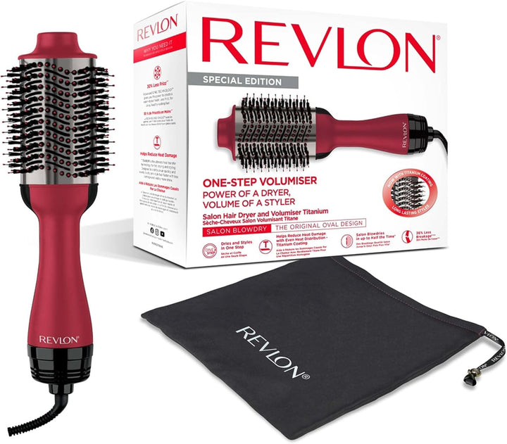 REVLON Salon One-Step Haartrockner und Volumiser mit Titanbeschichtung, RVDR5279UKE, Titanbeschichtu