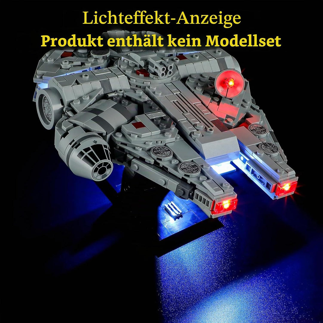 GEAMENT 2024 LED Licht-Set Kompatibel mit Lego 75375 Millennium Falcon 2024 (Modell-Set Nicht enthal