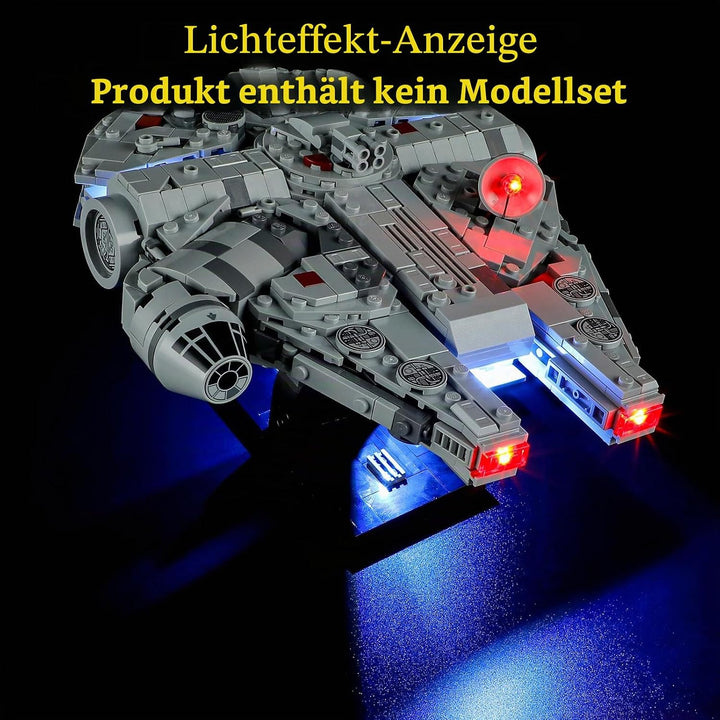 GEAMENT 2024 LED Licht-Set Kompatibel mit Lego 75375 Millennium Falcon 2024 (Modell-Set Nicht enthal