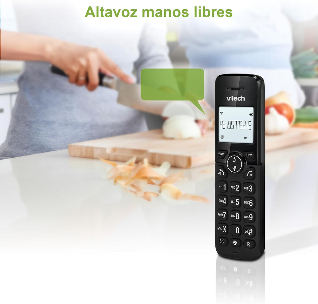 VTech CS2001 Home Duo Schnurloses Telefon, Festnetztelefon DECT Einfach zu bedienen Extra Laut Hören