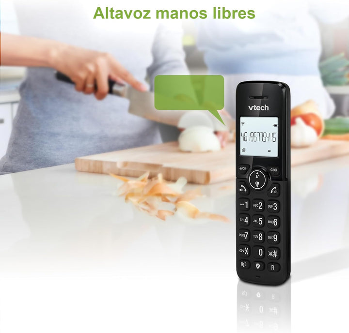 VTech CS2001 Home Duo Schnurloses Telefon, Festnetztelefon DECT Einfach zu bedienen Extra Laut Hören
