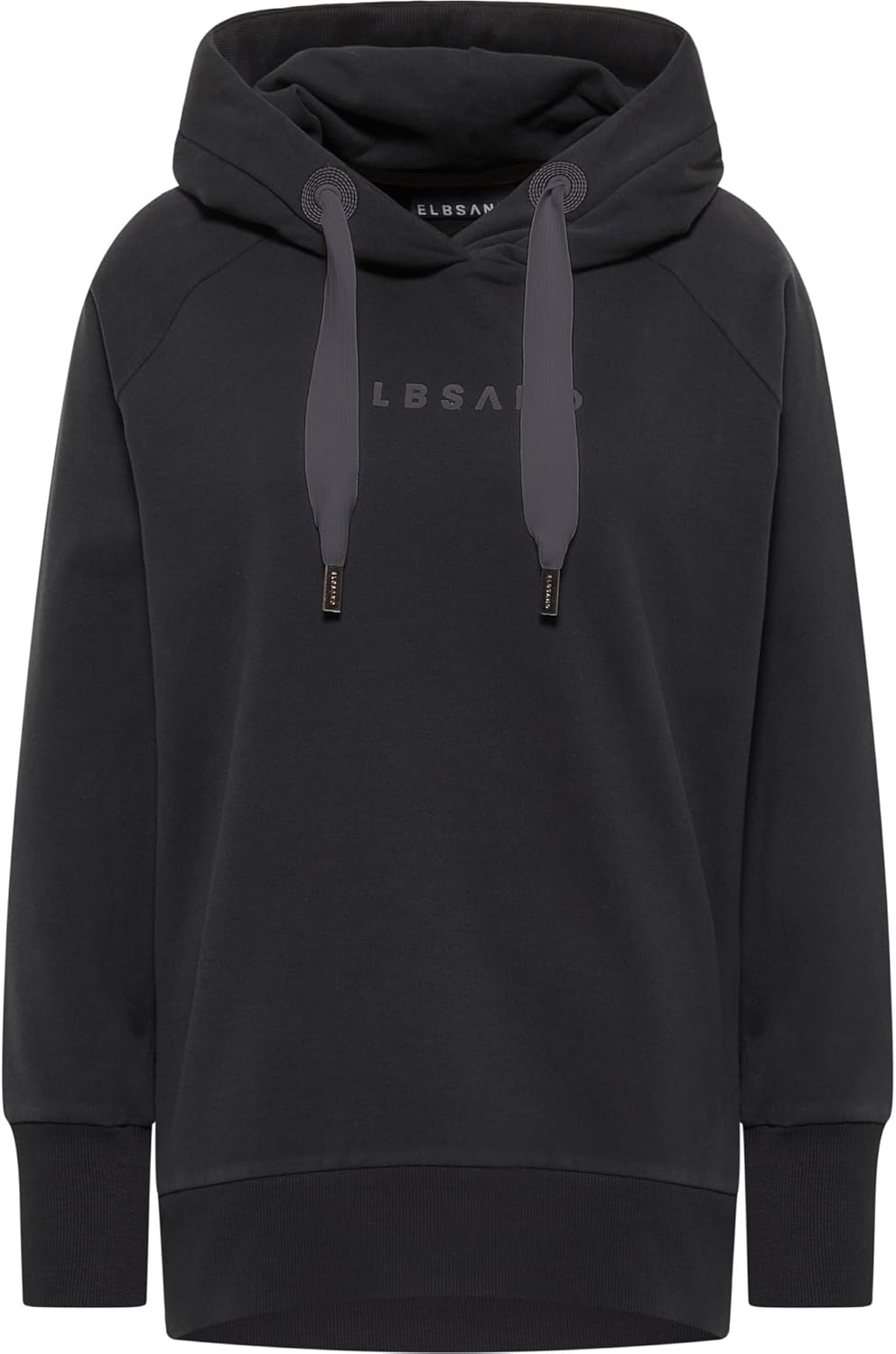 Elbsand Svana Damen Hoodie, Sweatshirt mit Kapuze, Rundhalsausschnitt Quartz XS, Quartz XS