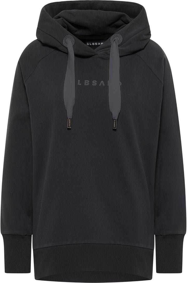 Elbsand Svana Damen Hoodie, Sweatshirt mit Kapuze, Rundhalsausschnitt Quartz XS, Quartz XS
