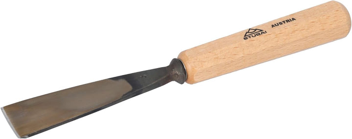 STUBAI Stemmeisen Stechbeitel Serie 52 - Form 3 | Gerades Flacheisen - 30 mm, mit Holzgriff, zum Vor