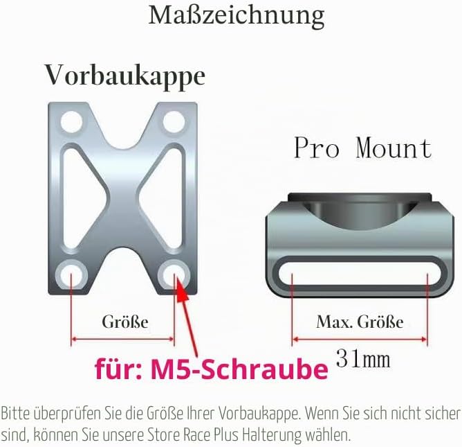 Panmout Extended Out-Front-Halterung, Bike-Lenkerhalterung für NiteRider-Adapter, Sports Aktion-Kame
