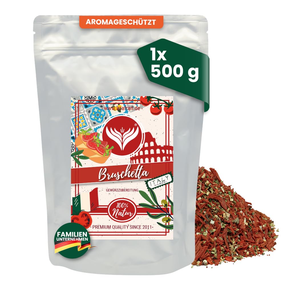 Azafran Bruschetta Gewürz I Gewürzzubereitung | Kräuter getrocknet 500g 500 g (1er Pack), 500 g (1er