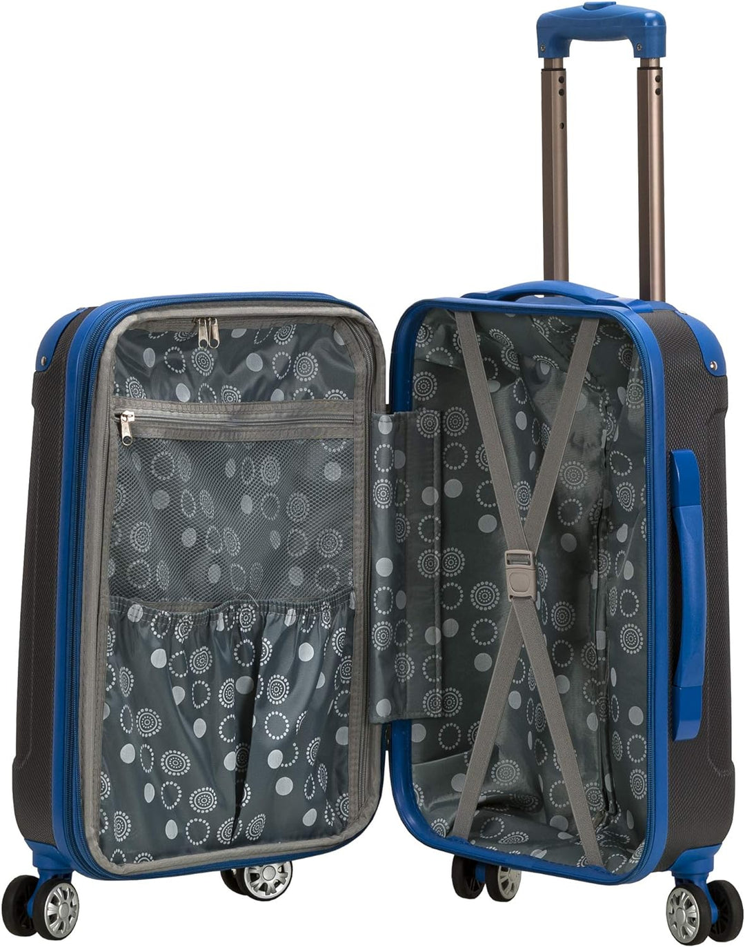 Rockland London Hartschalen-Koffer mit Drehrad, Zweifarbig Grau (Grau) - F1901-TWOTONE Grey Carry-On