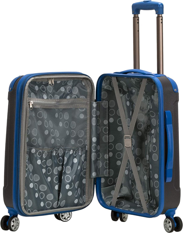Rockland London Hartschalen-Koffer mit Drehrad, Zweifarbig Grau (Grau) - F1901-TWOTONE Grey Carry-On