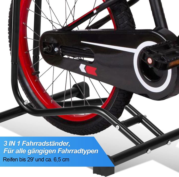 Gimisgu 3 Stück 3 in 1 Fahrradständer Boden, Fahrradhalter 20 bis 29 Zoll, Fahrräder Wartungsständer