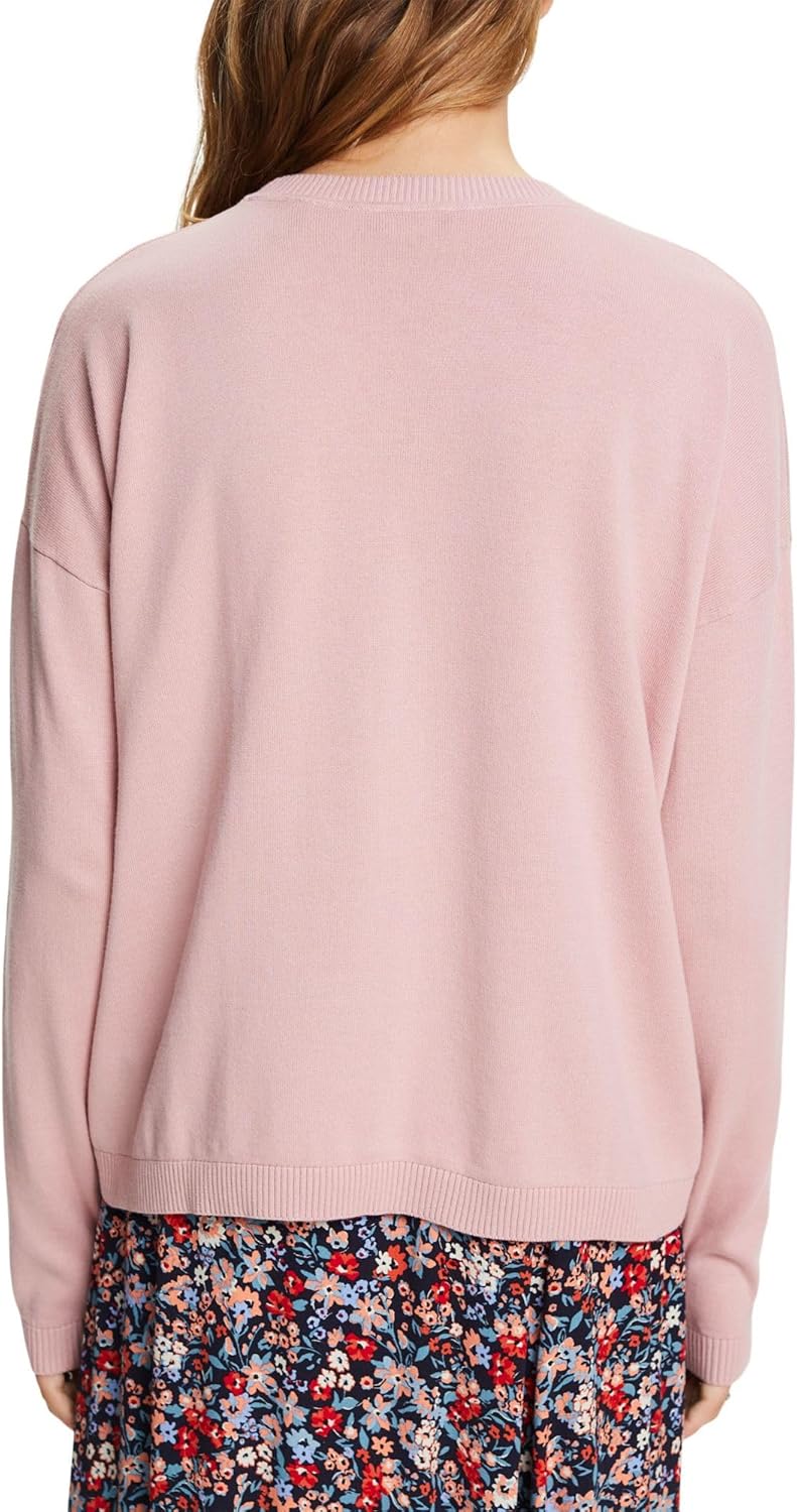 ESPRIT Oversize Pullover, 100% Baumwolle XL Old Pink, XL Old Pink
