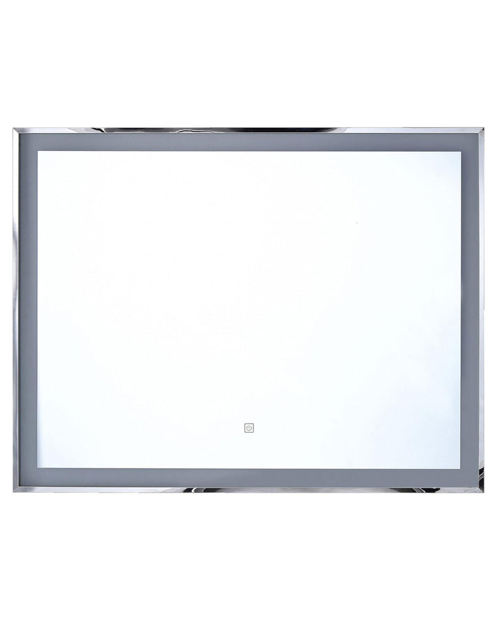 Moderner LED-Lichtspiegel silber für Ihr traumhaftes Bad 90x70cm Argens