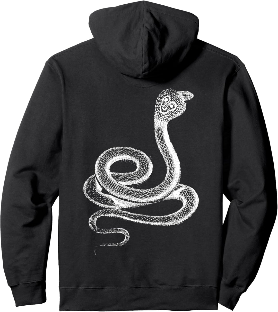 Grosse Schlange Kobra Retro Vintage Pullover Hoodie