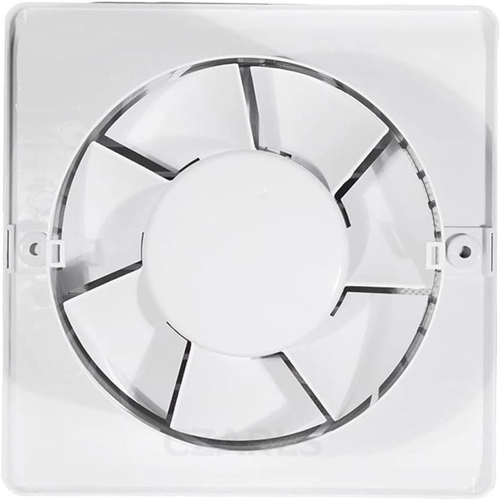 F.H. ANA Badlüfter Wandlüfter Ventilator Ø 125 mm - Feuchtesensor + Nachlauf - Weiss (Funktion: Feuc
