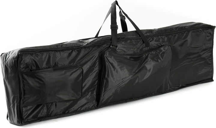 Fame BAG-88, Leicht Wattierte Keyboardtasche, 131x14x32cm, Schwarz, mit 2 Zubehörtaschen, Kompatibel