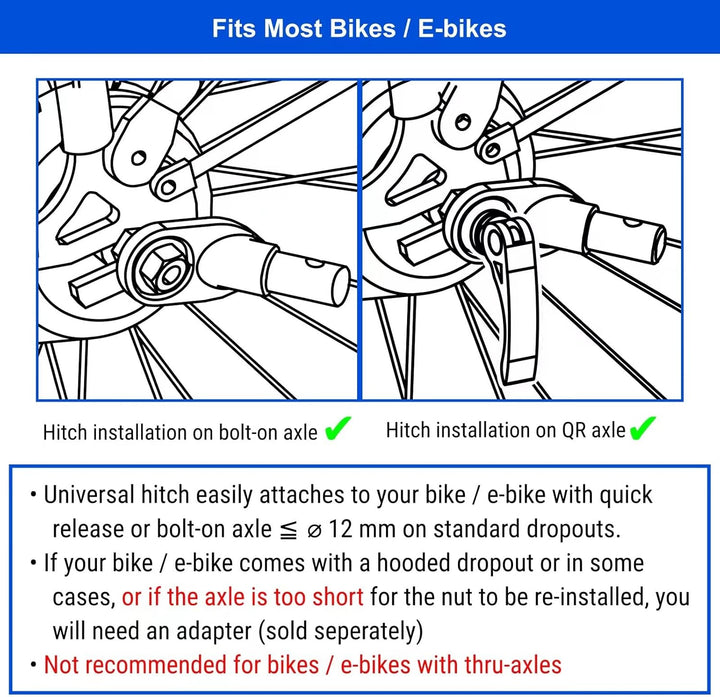 DOGGYHUT® Premium MEDIUM Hundefahrradanhänger & Jogger 2in1 Fahrradanhänger 80104 (Blau)