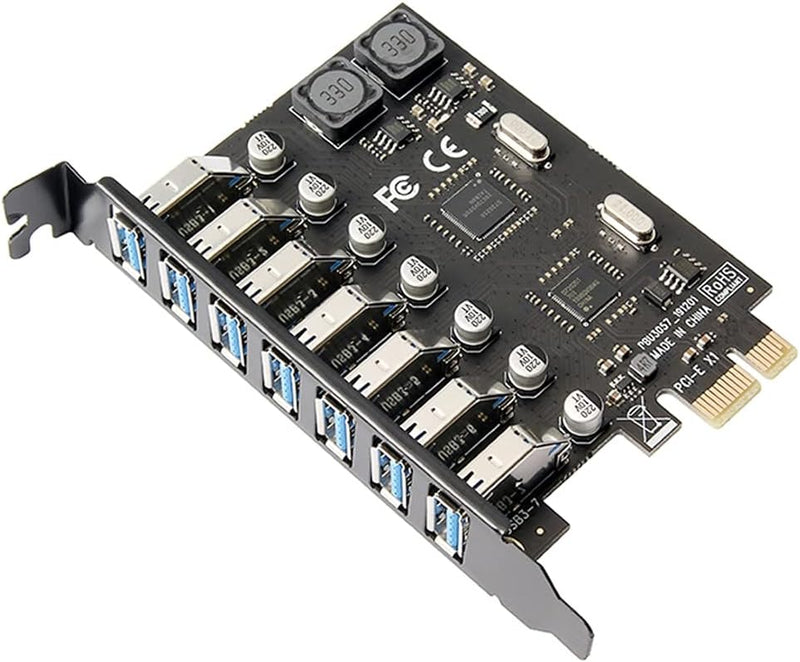 ChenYang CY PCI-E x1 zu 7 STK USB 3.0 Ports HUB PCIE Express Erweiterungskartenadapter 5 Gbit/s für