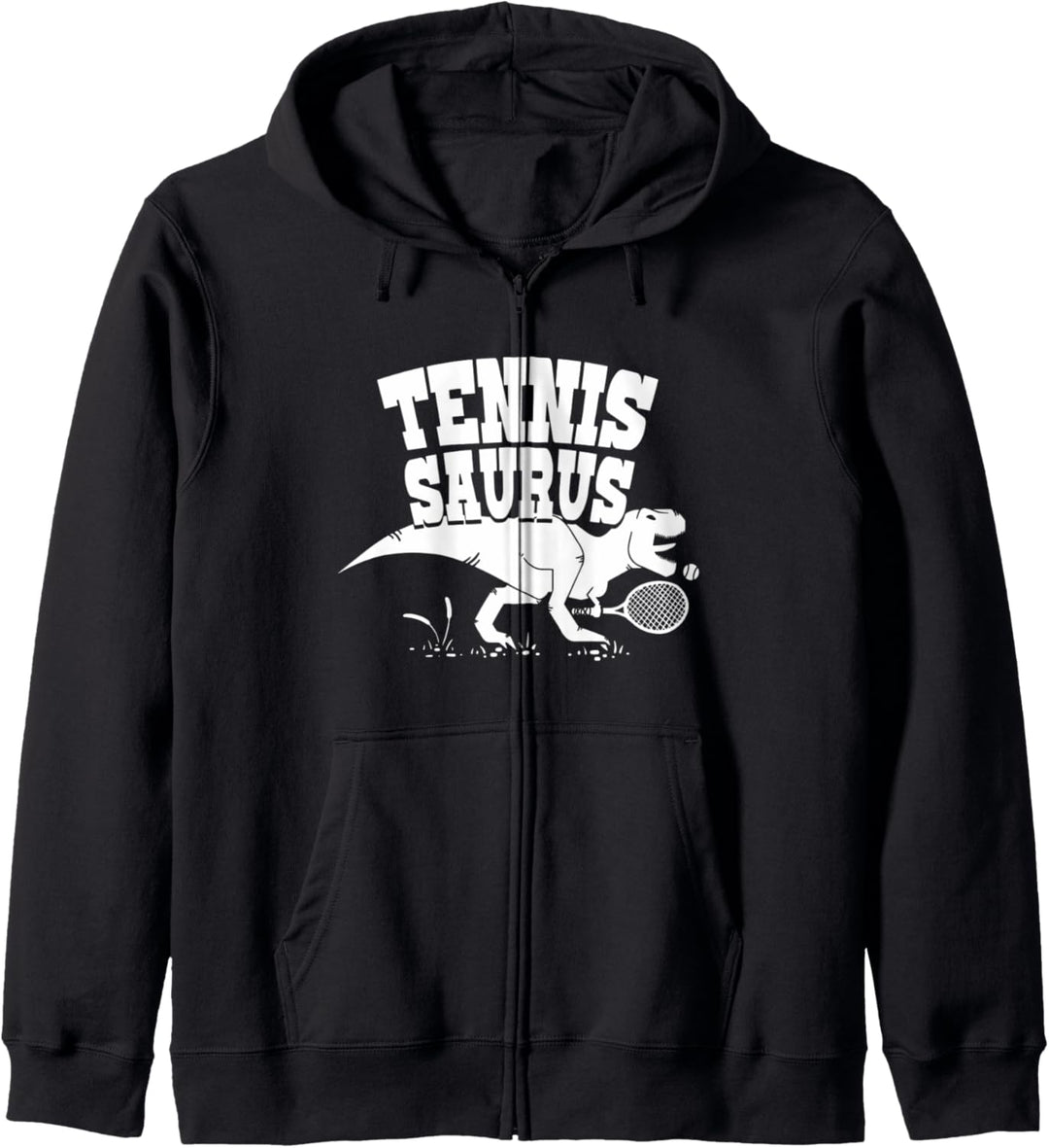 Lustiges Tennis Dinosaurier Geschenk Kapuzenjacke
