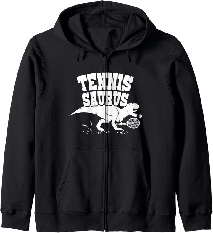 Lustiges Tennis Dinosaurier Geschenk Kapuzenjacke