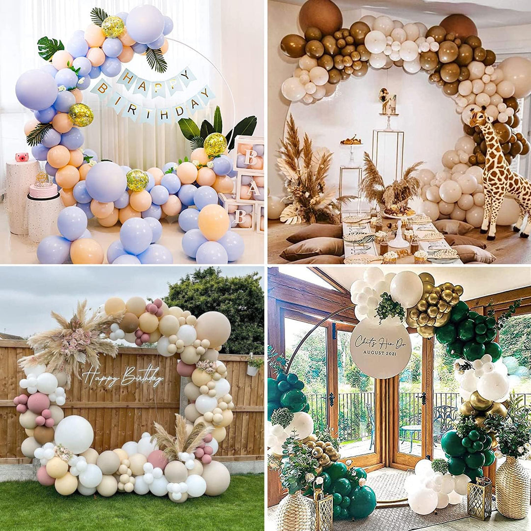 2M Metall Luftballon Bogen Kit,DIY Gebogene Bögen,Eisen Hochzeitsbogen,DIY Metall Runde Ballon Bogen