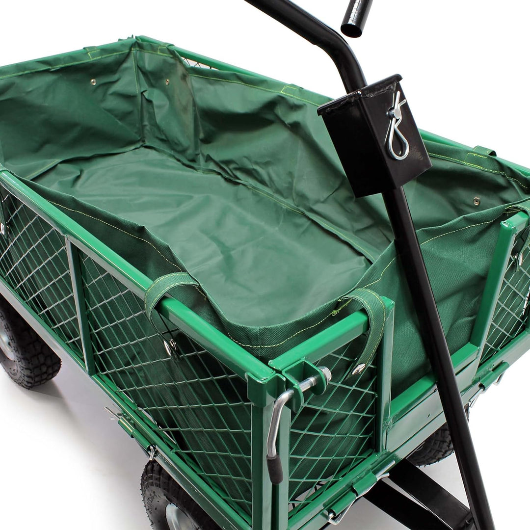 Transportwagen bis 300 kg mit Abnehmbarer Einlegeplane und Ablage