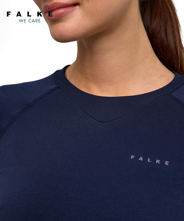 FALKE Damen Maximum Warm Round Neck Funktionsshirt Langarm schnelltrocknendes atmungsaktives nachhal