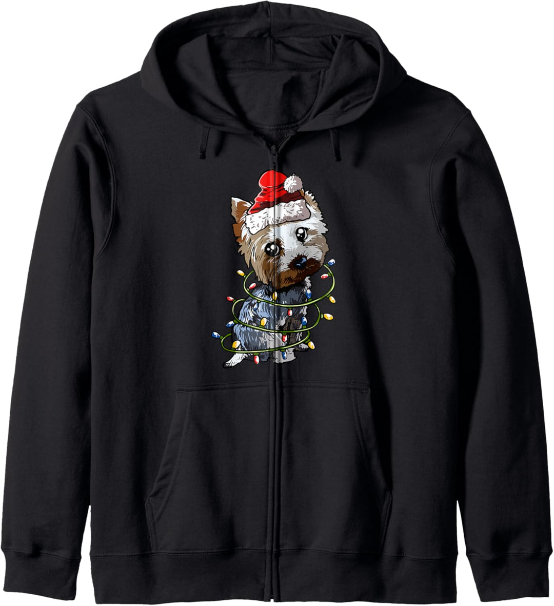 Yorkshire Terrier Weihnachten Geschenk X-Mas Kostüm Hunde Kapuzenjacke