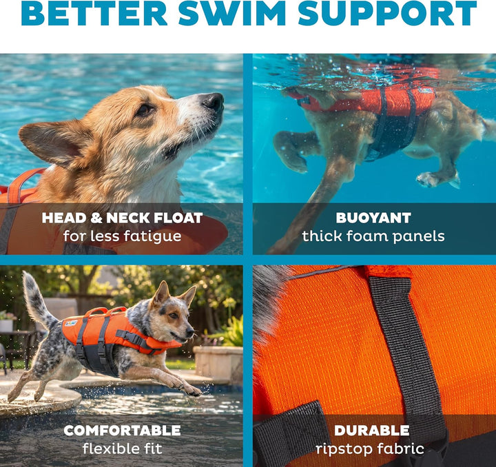 Kyjen 22020 Outward Hound Ripstop Quick Release Easy Fit Rettungsweste für Hunde, verstellbar, Gröss