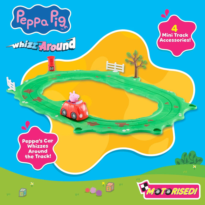 Peppa Pig Whizz Around Peppa's Kleine rote Autosatz, Motorised Vehicles, Track Toys, Pre-School-Spie