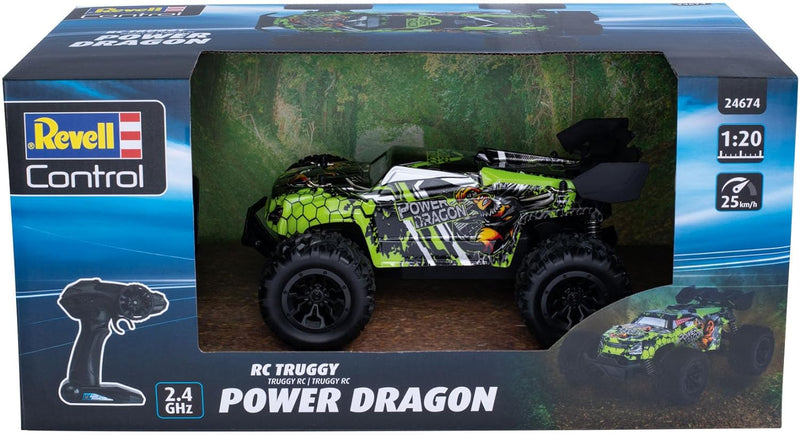 Revell Control Car Power Dragon I Rasante Höchstgeschwindigkeit von bis zu 25 km/h I Präzises Fahrve