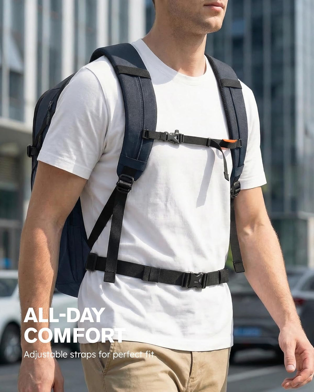 Tolaccea Business Laptop Rucksack 32L, Reiserucksack mit 15,6 Zoll stosssicherer EVA-Laptoptasche,Ha
