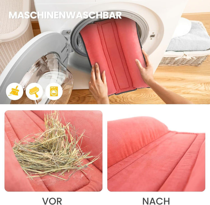 Kaninchen Bett – Zweiseitiges Waschbares Kaninchenkissen, Matte für Junge Katzen, Meerschweinchen un