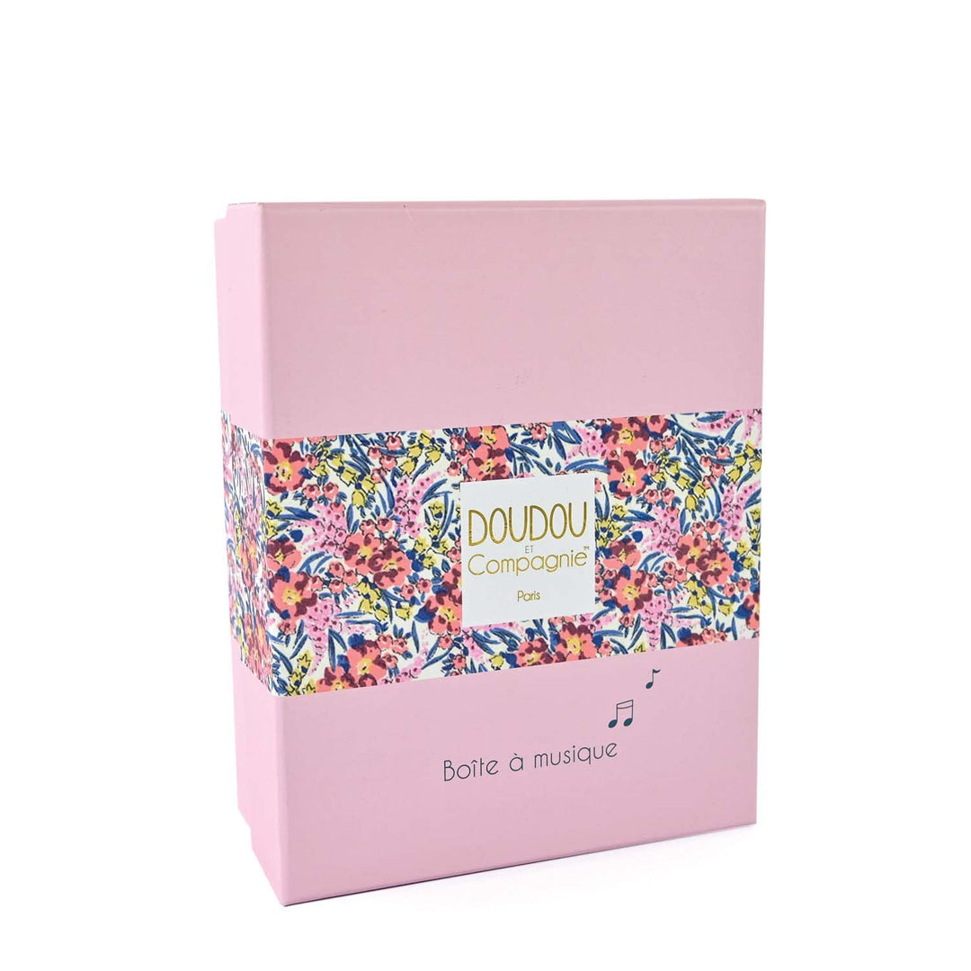 Doudou et Compagnie - Boh'aime – Spieluhr Faon – Rosa – 20 cm – Geschenk zur Geburt – schöne Geschen