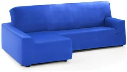 Martina Home - Elastischer Bezug für Sofa, Modell Túnez, Eckteil Links, Stoff, Blau (Electric Blue),