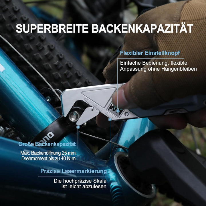 NexTool W1 MultiTool, 6 IN 1 Rollgabelschlüssel Multitool Werkzeug Multi Tool Faltbare Zange mit Nyl