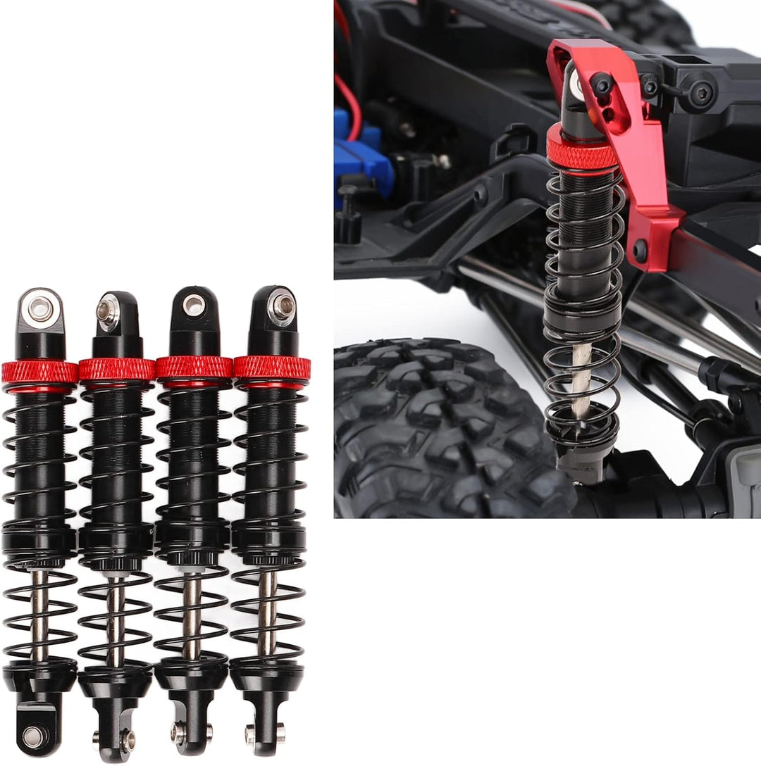 Zerodis RC-Öldämpfer, Doppelfeder, Zwei Abschnitte, Einstellbar, 4 Stück, RC-Stossdämpfer-Dämpfer RR