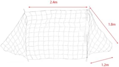 Dilwe Weisses Fussballnetz, grosses Fussballtrainings-Tornetz für das Fussballspiel-Wettkampftrainin