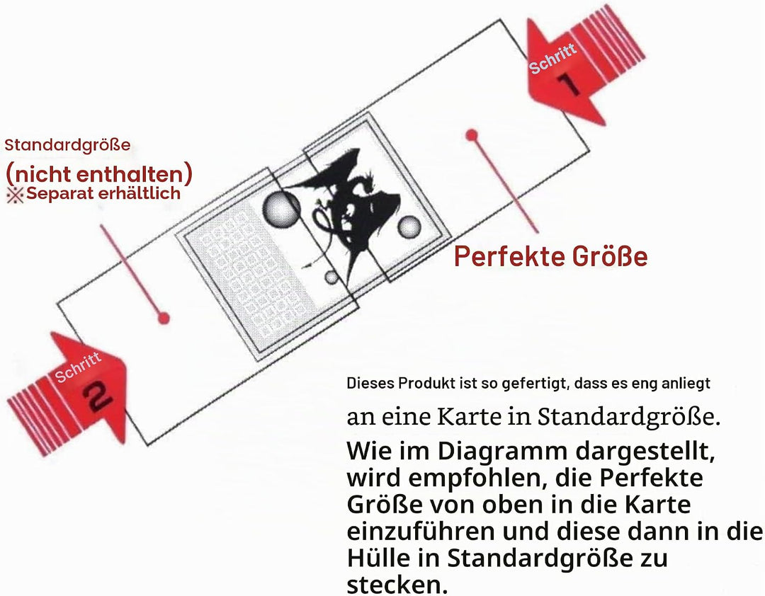 KMC 100 Karte Barriere Perfekte Grösse (10 Packungen/Gesamt 1000) 10-pack, 10-pack