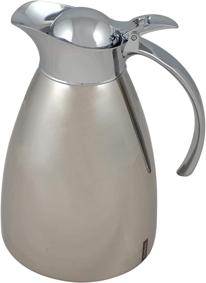 Helios Brilliant Edelstahl-Isolierkanne, poliert, 1 Liter 1,0 Liter, 1,0 Liter