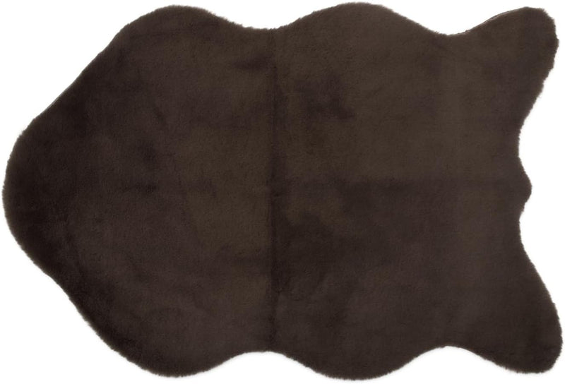 Gözze - Eleganter und Weicher Teppich aus Kunstleder, 80 x 120 cm - Taupe Taupe 80 x 120 cm, Taupe 8