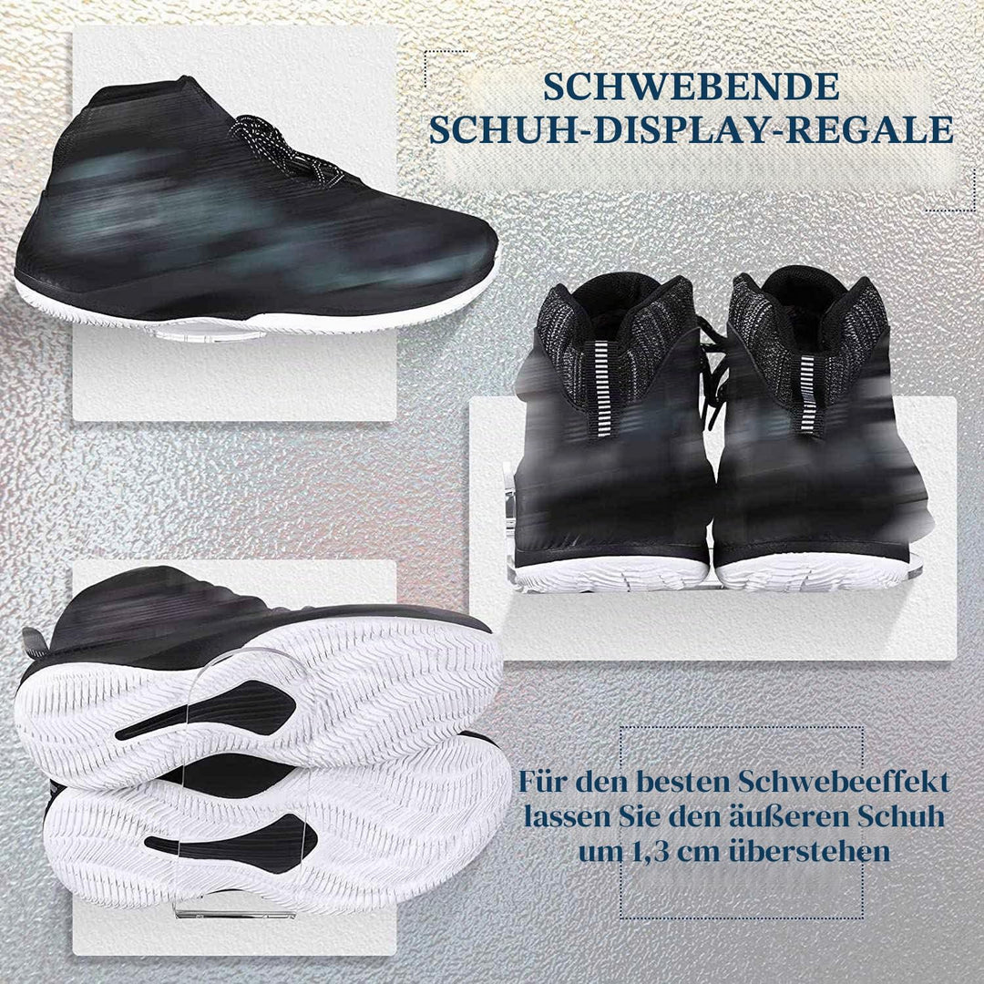 10 StüCk Schwimmendes Regal für Schuh zum Ausstellen, Sneaker Regale, EIN der Wand Montiert Halterun