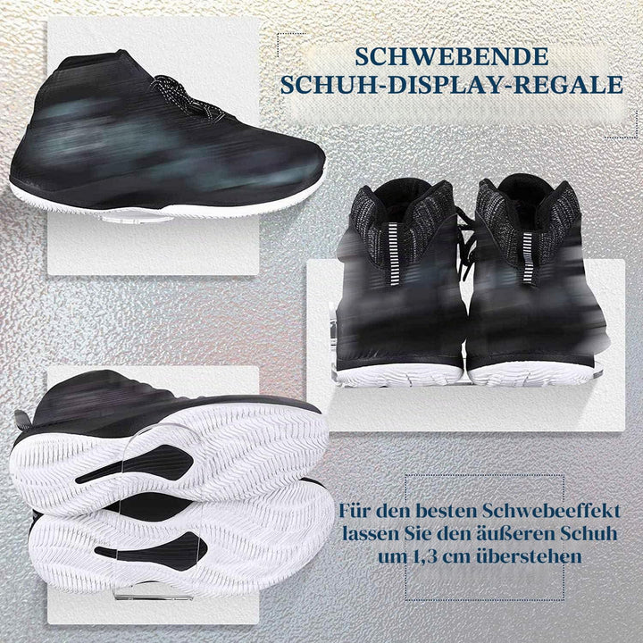 10 StüCk Schwimmendes Regal für Schuh zum Ausstellen, Sneaker Regale, EIN der Wand Montiert Halterun