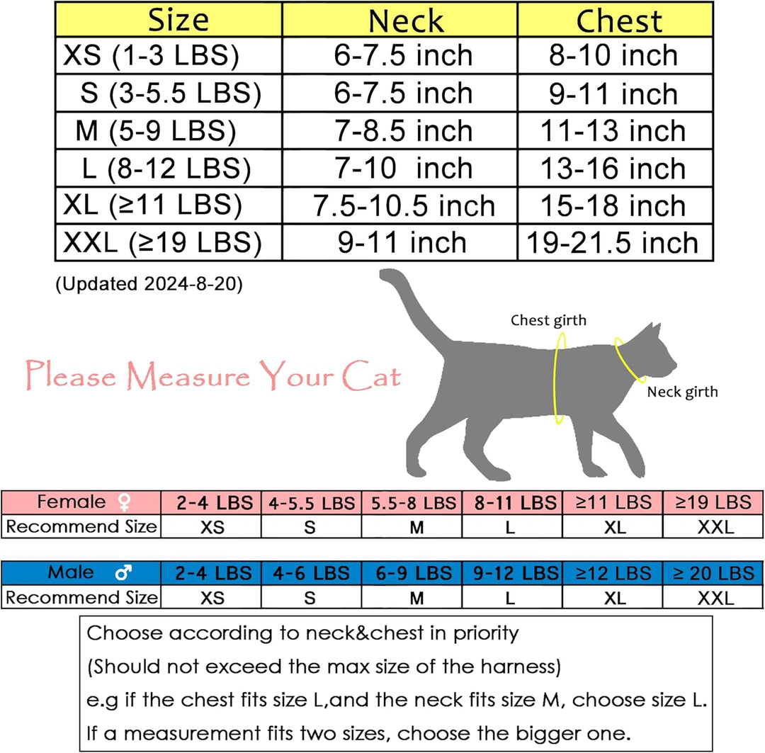 Katzengeschirr und Leine zum Spazierengehen, ausbruchsicher, atmungsaktives Netzgewebe, einfarbig, b