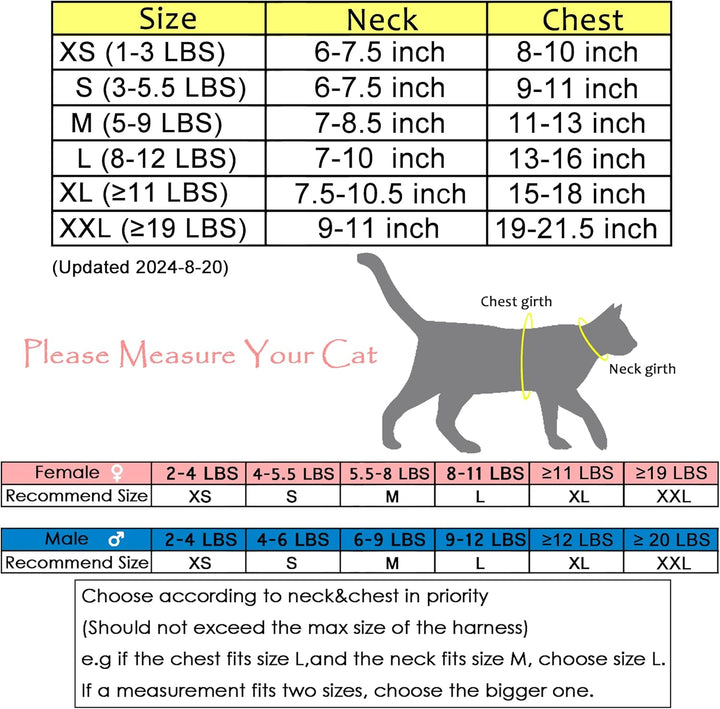 Katzengeschirr und Leine zum Spazierengehen, ausbruchsicher, atmungsaktives Netzgewebe, einfarbig, b